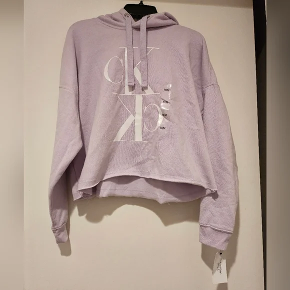 Calvin Klein Jeans Logo Hooded Women's Sweatshirt - Picture 1 of 4